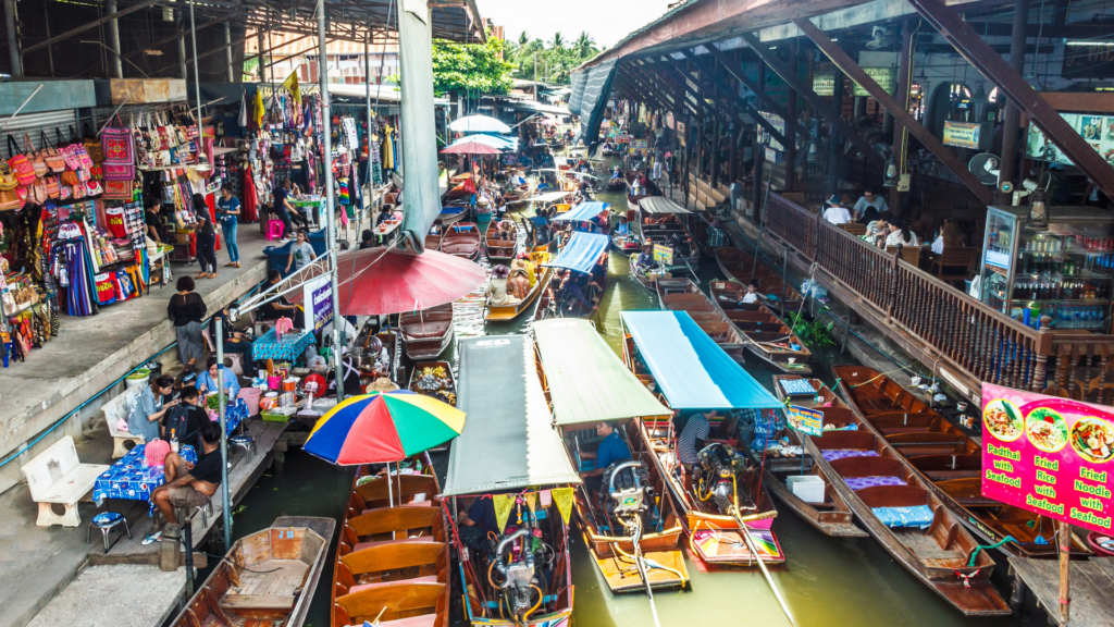 Mercado flotante Bangkok Tailandia — MCL Travel